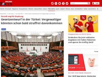 Bild zum Artikel: Vorstoß sorgt für Empörung - Gesetzentwurf in der Türkei: Vergewaltiger könnten schon bald straffrei davonkommen