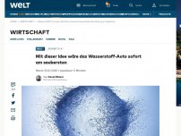 Bild zum Artikel: Mit dieser Idee wäre das Wasserstoff-Auto sofort am saubersten