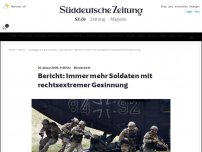 Bild zum Artikel: Bundeswehr: Immer mehr Soldaten mit rechtsextremer Gesinnung