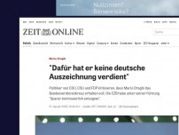 Bild zum Artikel: Mario Draghi: 'Dafür hat er keine deutsche Auszeichnung verdient'