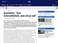 Bild zum Artikel: Auschwitz: 'Das Schrecklichste, was ich je sah'