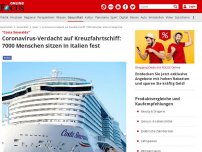 Bild zum Artikel: Coronavirus-Verdacht auf Kreuzfahrtschiff: 7000 Menschen sitzen in Italien fest