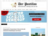 Bild zum Artikel: Wegen Grippewelle: China lässt chinesische Staatsbürger aus Deutschland ausfliegen