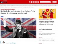 Bild zum Artikel: Gastbeitrag von Gabor Steingart - Nicht die Briten könnten einen hohen Preis für den Brexit zahlen, sondern wir