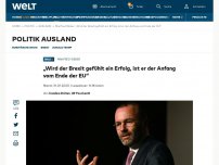 Bild zum Artikel: „Wird der Brexit gefühlt ein Erfolg, ist er der Anfang vom Ende der EU“