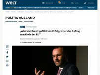 Bild zum Artikel: „Wird der Brexit gefühlt ein Erfolg, ist er der Anfang vom Ende der EU“