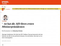 Bild zum Artikel: Thüringen: Jetzt hat die AfD ihren ersten Ministerpräsidenten