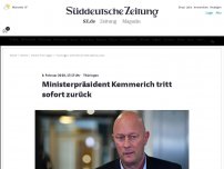 Bild zum Artikel: Thüringen: Ministerpräsident Kemmerich tritt sofort zurück