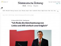 Bild zum Artikel: Bodo Ramelow: 'Ich finde die Gleichsetzung von Linke und AfD einfach unerträglich'