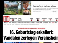 Bild zum Artikel: 16. geburtstag eskaliert - Vandalen zerlegen Clubheim