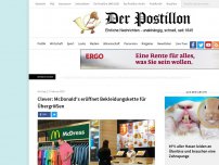 Bild zum Artikel: Clever: McDonald's eröffnet Bekleidungskette für Übergrößen