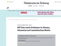 Bild zum Artikel: Hessen: Elf Tote nach Schüssen in Hanau, Täter hinterlässt Bekennerschreiben