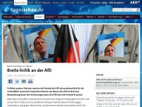 Bild zum Artikel: Nach Anschlag von Hanau: Breite Kritik an der AfD