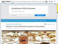 Bild zum Artikel: Originelle Idee aus Grevenbroich: Bäckerei-Fachverkäuferinnen gehen als Kassenbons