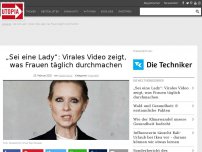 Bild zum Artikel: „Sei eine Lady“: Virales Video zeigt, was Frauen täglich durchmachen