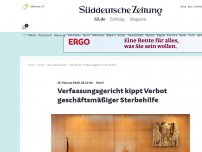 Bild zum Artikel: EIL: Verfassungsgericht kippt Verbot geschäftsmäßiger Sterbehilfe