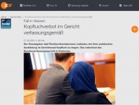 Bild zum Artikel: Kopftuchverbot im Gericht verfassungsgemäß