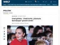 Bild zum Artikel: Urteil gefallen – Chebli durfte „islamische Sprechpuppe“ genannt werden