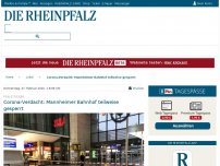 Bild zum Artikel: Corona-Verdacht: Mannheimer Bahnhof teilweise gesperrt