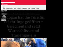 Bild zum Artikel: Griechenland setzt Tränengas ein