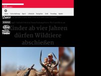 Bild zum Artikel: Jagd-Safaris bieten an: