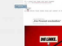 Bild zum Artikel: Linke scherzen über Reiche: „Ein Prozent erschießen“