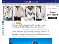 Bild zum Artikel: Ungarn wird seine Grenze um jeden Preis beschützen