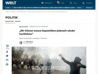 Bild zum Artikel: „Wir können unsere Kapazitäten jederzeit wieder hochfahren“