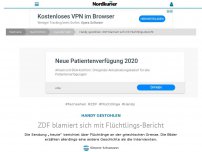 Bild zum Artikel: Handy-Fake: ZDF blamiert sich mit Flüchtlings-Bericht