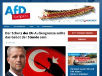 Bild zum Artikel: Der Schutz der EU-Außengrenze sollte das Gebot der Stunde sein