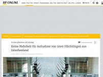 Bild zum Artikel: Grüne scheitern mit Antrag: Keine Mehrheit für Aufnahme von 5000 Flüchtlingen aus Griechenland