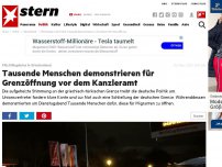 Bild zum Artikel: Flüchtlingskrise in Griechenland: Tausende Menschen demonstrieren für Grenzöffnung vor dem Kanzleramt