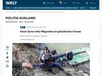 Bild zum Artikel: Kaum Syrer unter Migranten an griechischer Grenze