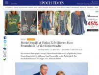 Bild zum Artikel: Merkel verspricht Türkei 32 Millionen Euro Finanzhilfe für die Küstenwache