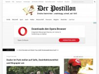 Bild zum Artikel: Dealer im Park stellen auf Seife, Desinfektionsmittel und Klopapier um