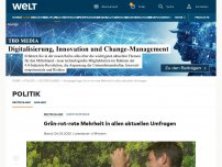 Bild zum Artikel: Grün-rot-rote Mehrheit in allen aktuellen Umfragen