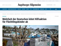 Bild zum Artikel: Mehrheit der Bundesbürger lehnt Hilfsaktion für Flüchtlingskinder ab