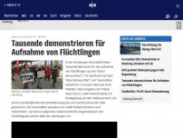 Bild zum Artikel: Tausende demonstrieren für Aufnahme von Flüchtlingen