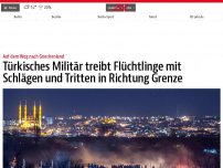 Bild zum Artikel: Türkisches Militär treibt Flüchtlinge mit Schlägen und Tritten in Richtung Grenze