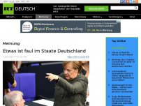 Bild zum Artikel: Etwas ist faul im Staate Deutschland