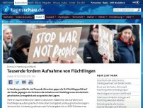 Bild zum Artikel: Tausende demonstrieren für Aufnahme von Flüchtlingen