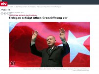 Bild zum Artikel: Flüchtlinge weiter durchwinken: Erdogan schlägt Athen Grenzöffnung vor