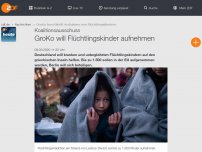 Bild zum Artikel: GroKo will Flüchtlingskinder aufnehmen