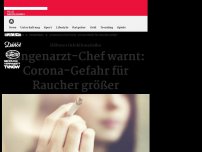 Bild zum Artikel: Lungenarzt-Chef warnt