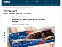 Bild zum Artikel: Erregung über Bahlsen-Keks „Afrika“. Die Firma reagiert