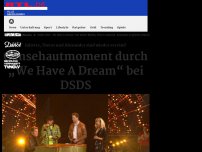 Bild zum Artikel: Gänsehautmoment bei DSDS