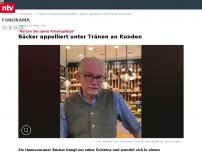 Bild zum Artikel: 'Retten Sie damit Arbeitsplätze': Bäcker appelliert unter Tränen an Kunden