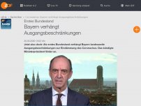 Bild zum Artikel: Bayern verhängt Ausgangsbeschränkungen