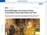 Bild zum Artikel: Brandstiftungen und Corona-Partys:  Connewitzer Szene hält Polizei auf Trab