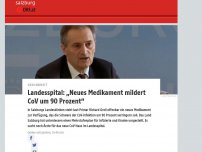 Bild zum Artikel: Landesspital: „Neues Medikament mildert CoV um 90 Prozent“